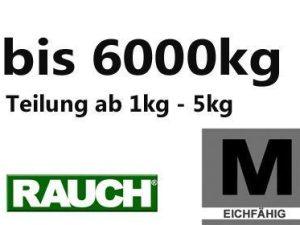 bis 6.000 kg eichfähig